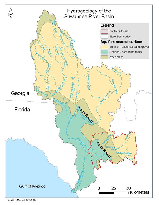 Hydrogeology of the Suwannee River Basin